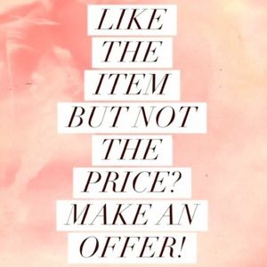 Make an offer on any of the pieces from my closet!